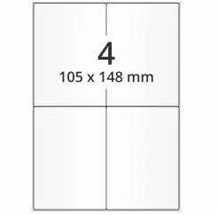 ETIKETTEN auf A4 Bögen für Laser und Inkjet