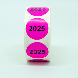 ET2276A Inventur-Etiketten 30mm rund PERMANENT haftend auf Rolle zu 1000 Stk. Preis / Rolle