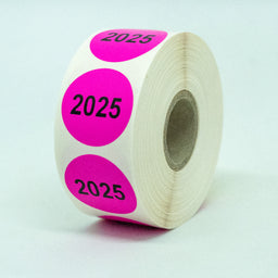 ET2276A-5 Inventur-Etiketten 30mm rund PERMANENT haftend auf Rolle zu 500 Stk. Preis / Rolle