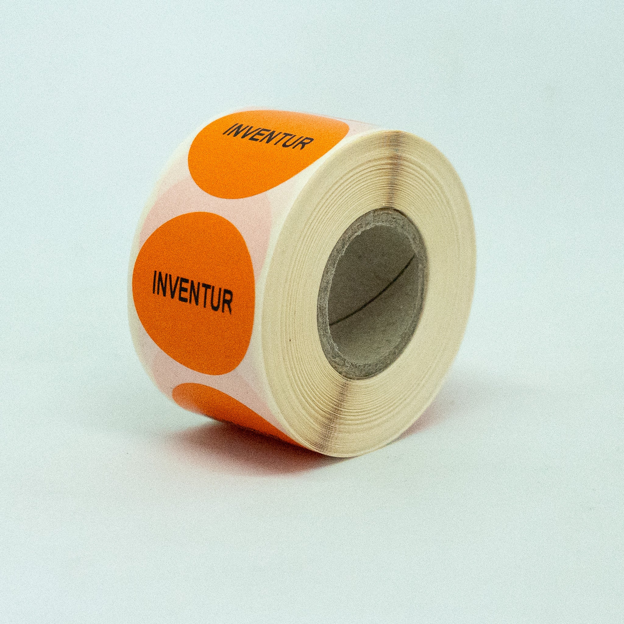 ET2277A Inventur-Etiketten 50 mm rund PERMANENT haftend auf Rolle zu 1000 Stk. Preis / Rolle