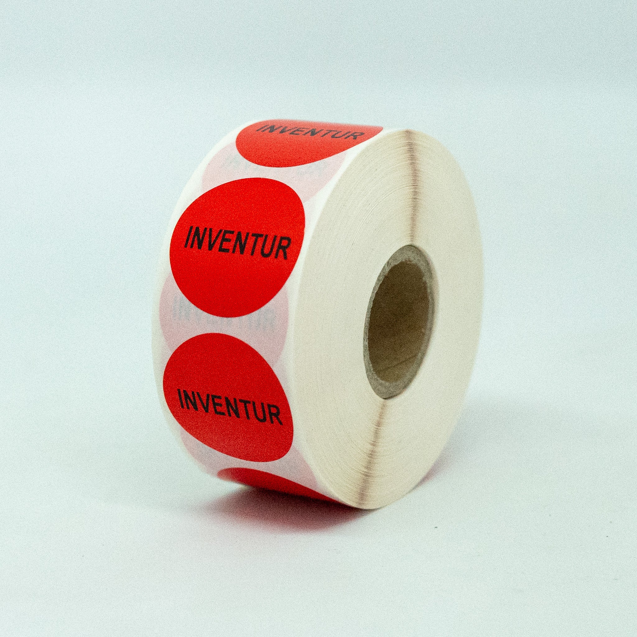 ET2277A Inventur-Etiketten 50 mm rund PERMANENT haftend auf Rolle zu 1000 Stk. Preis / Rolle