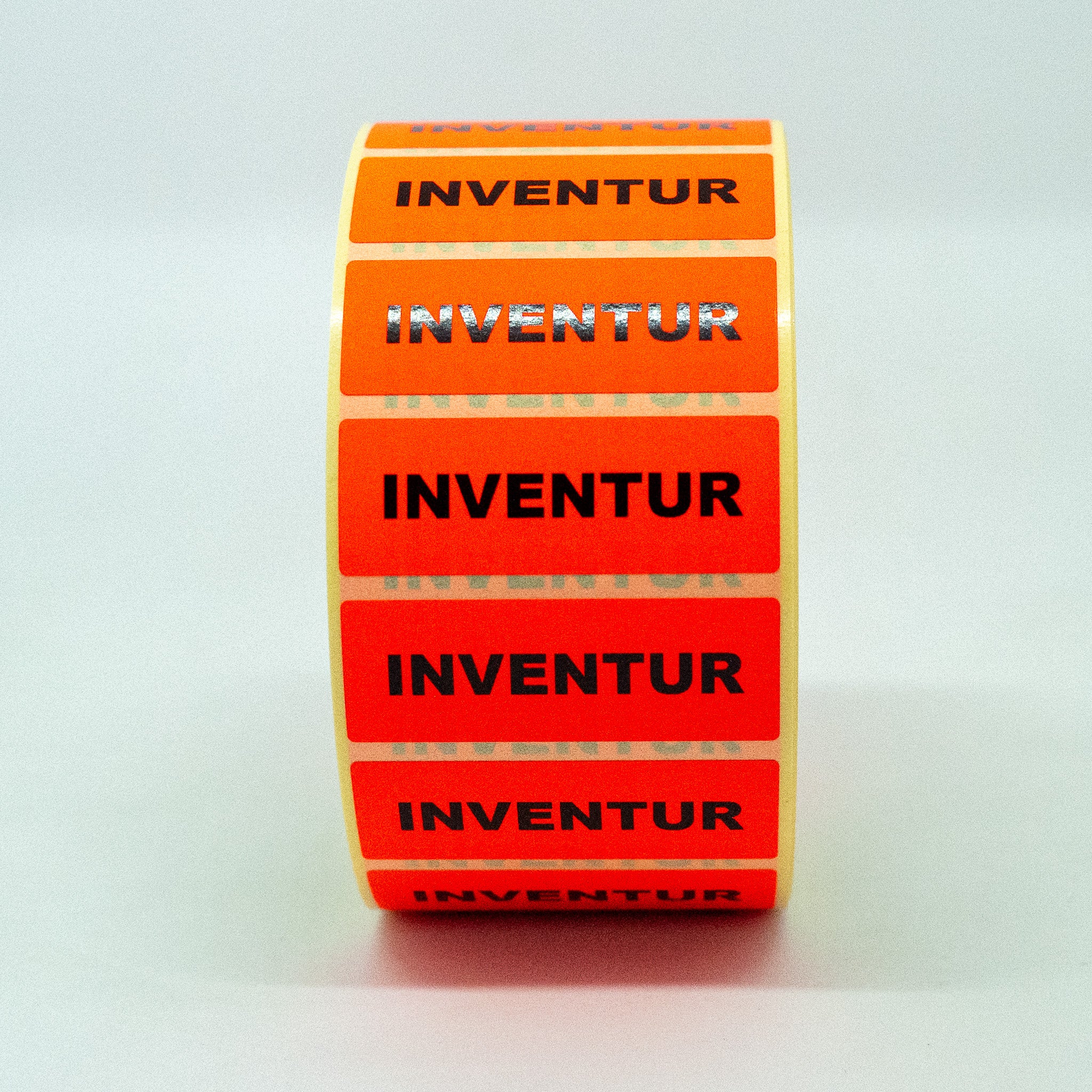 ET2430A Inventuretikette eckig 60x40 mm PERMANANT Aufdruck 1 - 6 zeilig 1000 Stk. Preis / Rolle