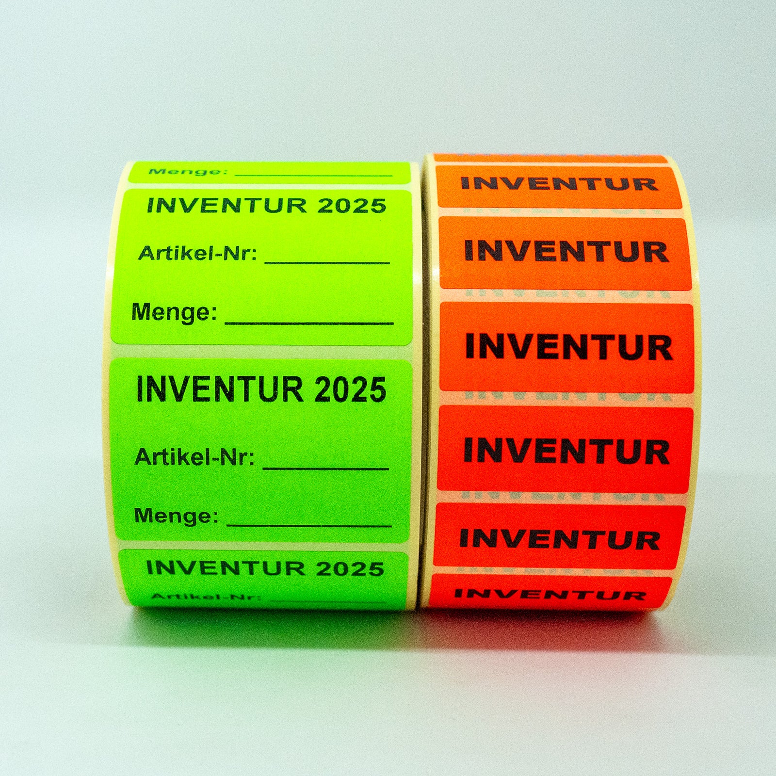 ET2430A Inventuretikette eckig 60x40 mm PERMANANT Aufdruck 1 - 6 zeilig 1000 Stk. Preis / Rolle