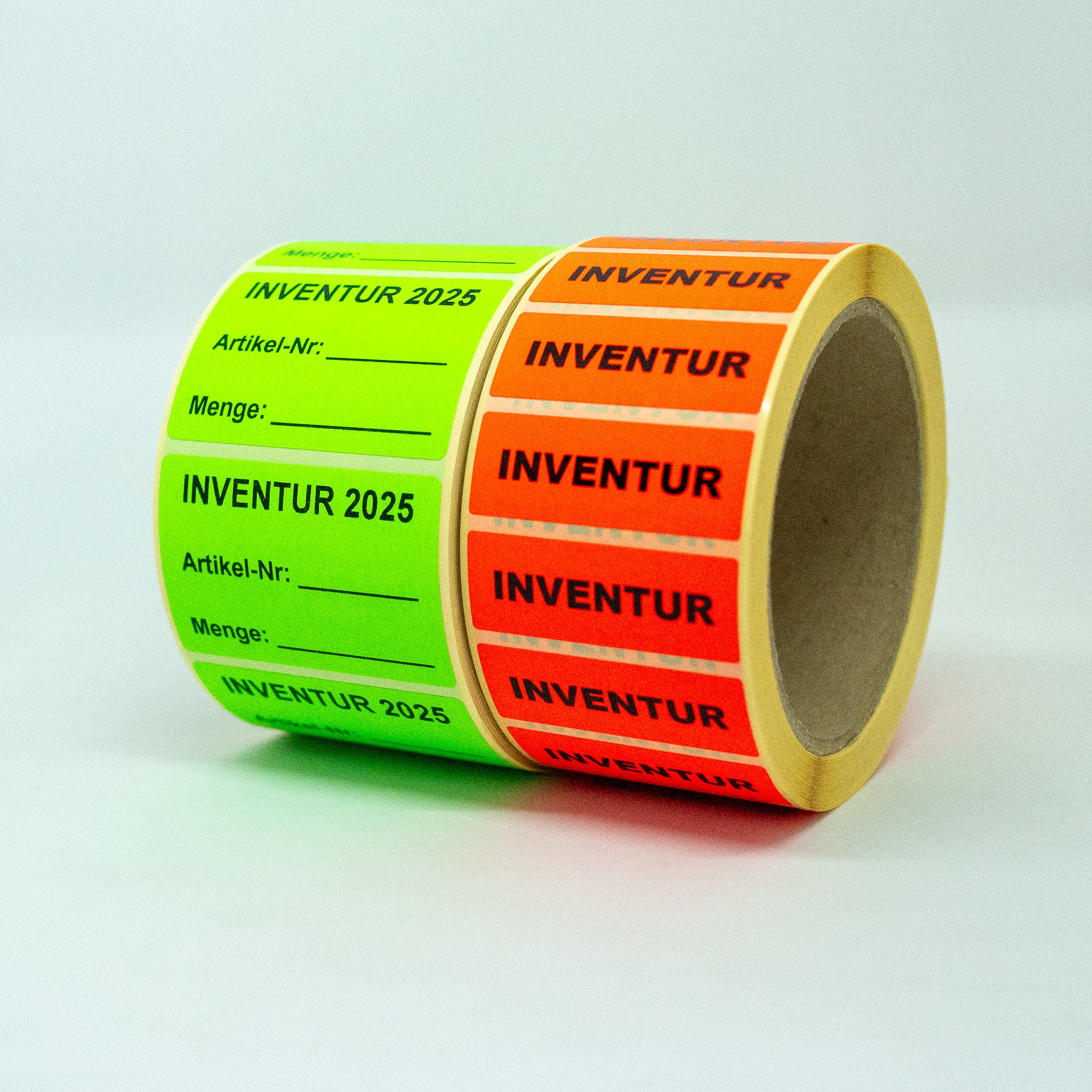 ET2428A Inventuretikette eckig 40x25 mm PERMANANT Aufdruck 1 - 4 zeilig 1000 Stk. Preis / Rolle
