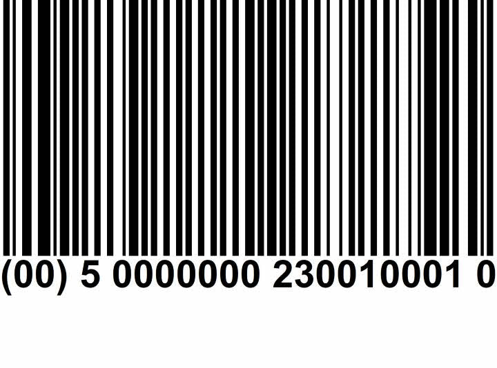 ET547 EXTREM BAR-Code PAPIER-Etiketten EXTREM STARK HAFTEND weiß  bedruckt 1000 Etiketten