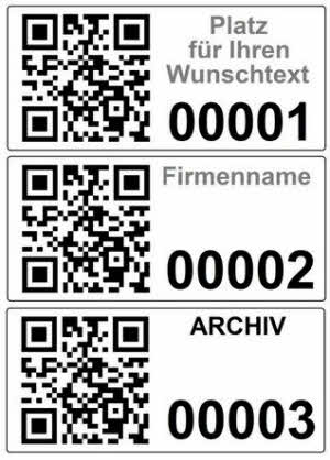 ET2438 QR-Code PAPIER-Etiketten PERMANENT HAFTEND weiß  bedruckt 1000 Etiketten
